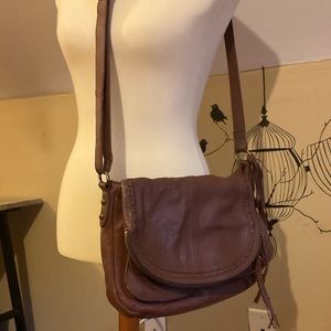 Lucky brand leather crossbody bag